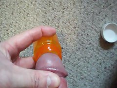 Cumming in a bottle to send to my RI friend