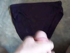 Cumming in my RI friends wifes purple panties