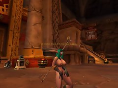 World of Warcraft Night Elf naked dance