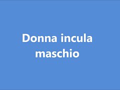 Donna scopa uomo