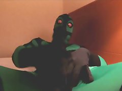 zentai alien wanking