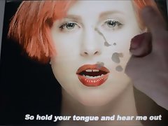 Hayley Williams cum tribute gif