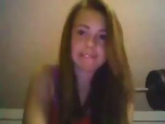 English chav saucy teen masturbates on cam