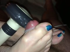 cum on toes