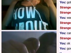 Big Cumshot for lassie on Omegle