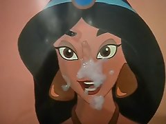 Cum tribute to Princess Jasmine