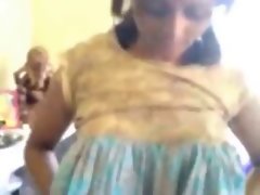 Sensual indian College Chick Changing Dress