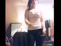 lewd sexual gf strips then blows me