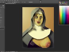 Sister Agatha Fan Art Timelapse