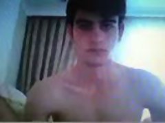 sensual 19yo fellow jerks phallus in bed 2