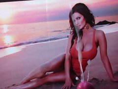 Denise Milani cum tribute