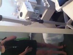 Dutch chick touching herself in mirror