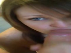 Great Filthy BabeSucks Cum