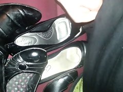 cumming on high heels