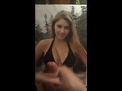 Cum tribute to top heavy Claire Abbott