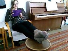 Mrs Teacher and her Nylonfeet 2