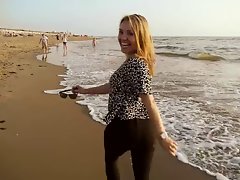 Evening on the beach with Andreea