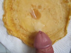 Nachtisch Pfannkuchen mit Schuss pancake with cumshot