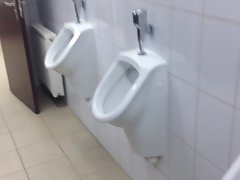 public toilet handjob and cum