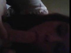 Seductive teen femboy licking in the dark