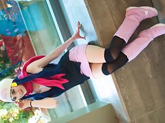 anyapanda lewd cosplayer tribute (dawn hikari pokemon)