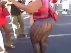 luscious big beautiful woman on street