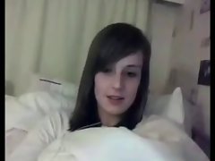 Nice looking Shy Sassy teen Lassie Fingers Her Tense Pussy