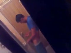 Wanker caught window jerker voyeur