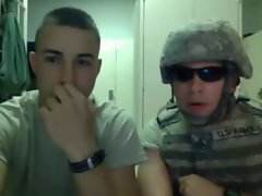 military chaps jerking it