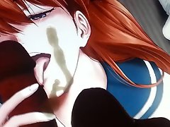 Cum Tribute Asuka (Evangeline)