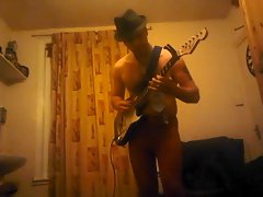 Playing GUITAR Nude XXX