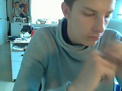 Belgium,Cute Str8 Lad Demonstrates His Banging Lewd Shave Butt OnCam