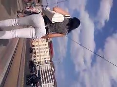 Candid ass, tense jeans 6.