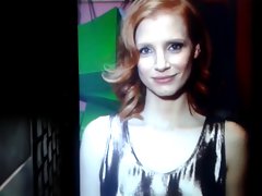 Jessica Chastain cum tribute