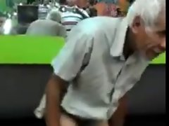 Older man show WOW