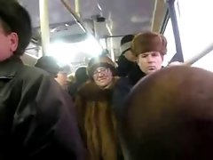 Rus lasses flirt with bus perv