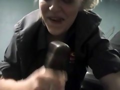 Hotel Employee licks bbc