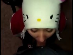 Seductive teen Head #151 Hello Kitty Winter Hat