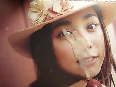 Cumtribute for Sensual japanese actress Kazue Fukiishi 02