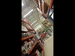 Big naughty bum in Home Depot