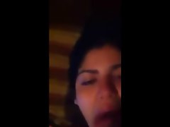 Sexual Moroccan Lassie licking shaft