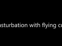 Masturbation with flying cum
