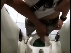3-some urinal jerkoff