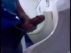 Jerking off at the urinal