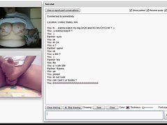 Chatroulette - She Flashed Her Enormous melons for Cum