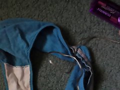 Dumping my Load in Wife's Lewd Panties