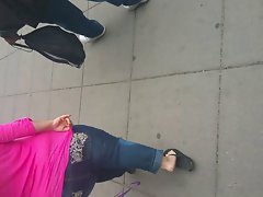 midget candid naughty butt crack pt. 2