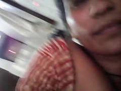 Filthy Telugu randi boob suck n fuck with obscene audio