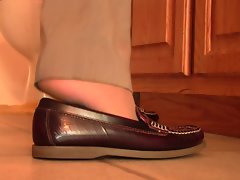 Caroline Sperry penny loafer bathroom shoeplay PREVEW