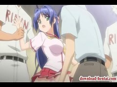 Big titted hentai schoolgirl gets screwed up